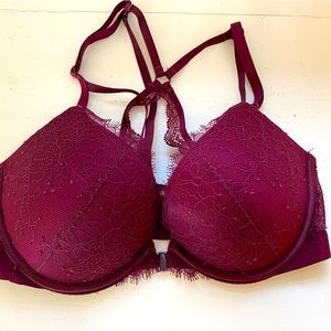 Raspberry Lace Victorias Secret Bra
